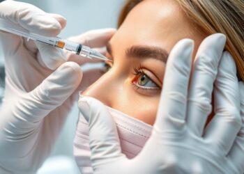 Augenbrauenlifting mit Botox Behandlung in einer Berliner Klinik