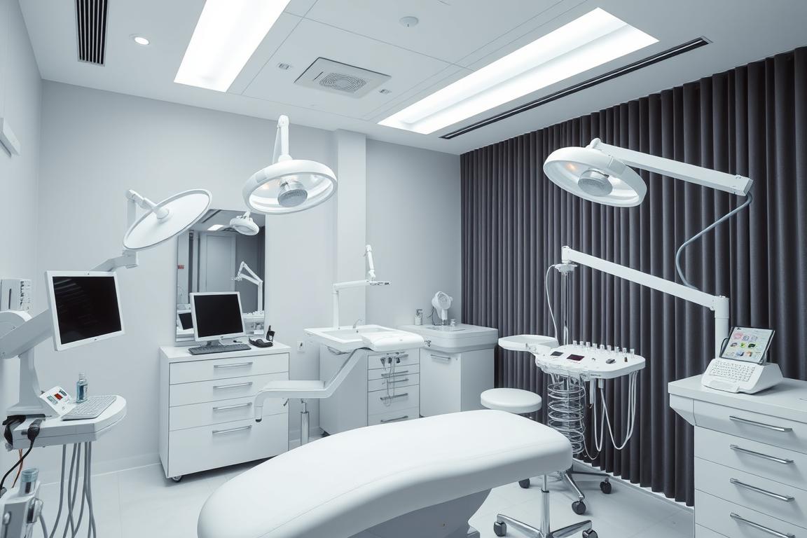 Moderne Klinikausstattung für Augenbrauenlifting in Berlin