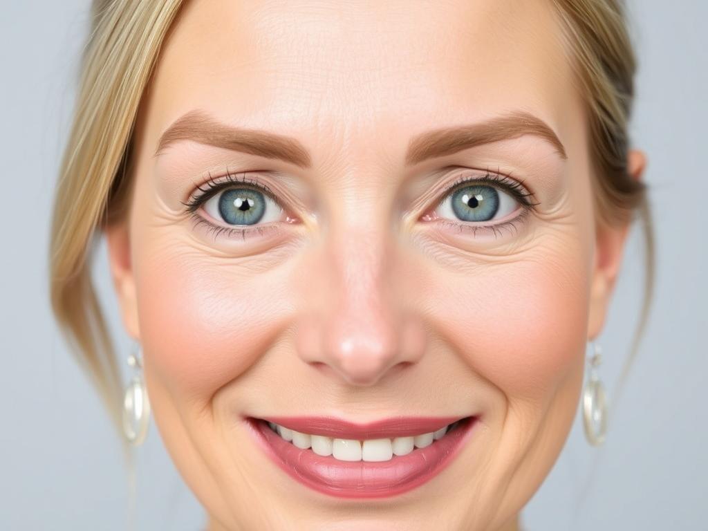 Zufriedene Patientin nach Augenbrauenlifting in Berlin